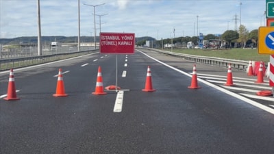 Bolu Dağı Tüneli İstanbul yönü, 31 Ekim'e kadar günde 5 saat kapalı