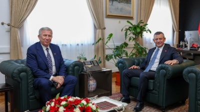 Mansur Yavaş, Özgür Özel'i ziyaret etti