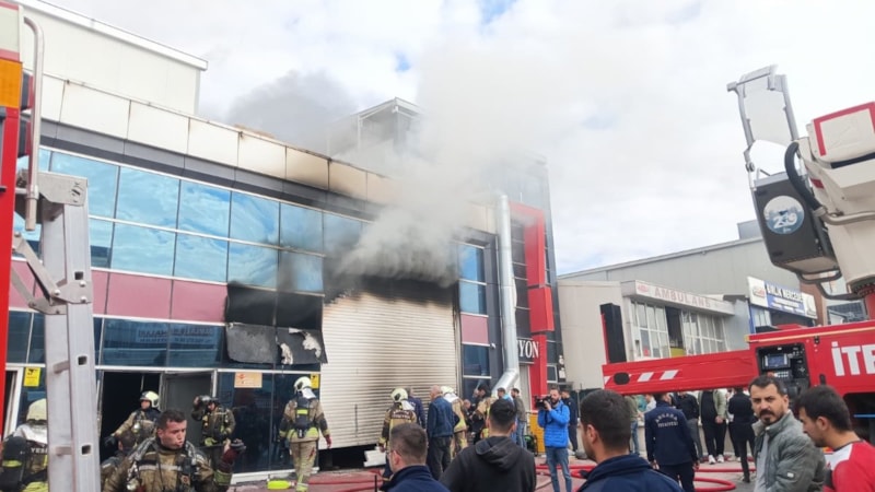 Ankara'da sanayi bölgesinde yangın