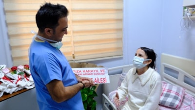 Irak'ta tüp patlamasında yaralanan kadın Van'da şifa buldu