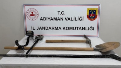Adıyaman'da define avcılarına suçüstü