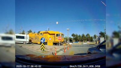 Malatya’da hemzemin geçitte faciadan dönüldü