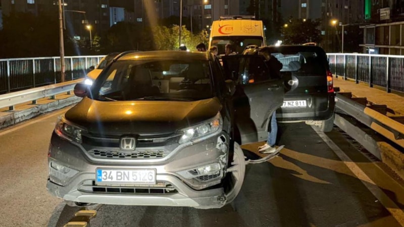 Tekirdağ'da alkollü kadın sürücü karşı şeride geçip kaza yaptı