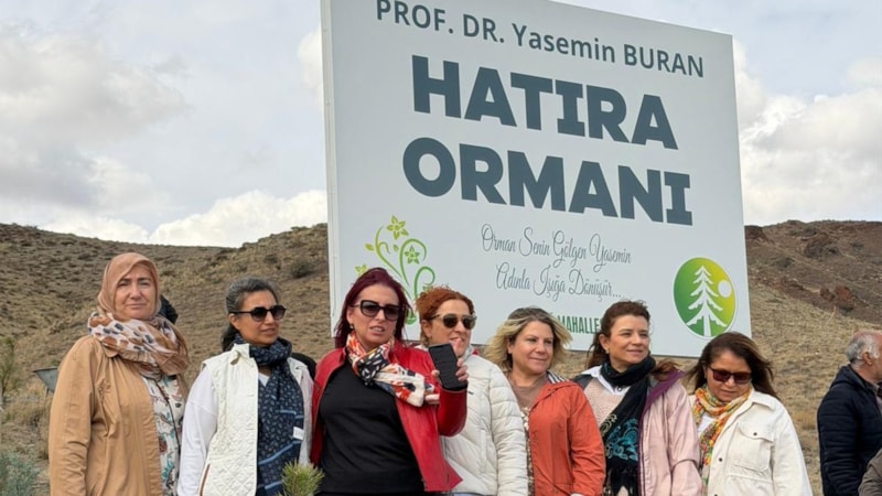 Ankara'da trafik kazasında ölen profesör için hatıra ormanı yapıldı
