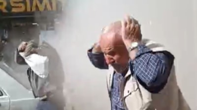 Kahramanmaraş'ta yıkımı yapılan bina çöktü