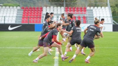 A Milli Kadın Futbol Takımı, Kosova maçının İstanbul'daki hazırlıklarını tamamladı