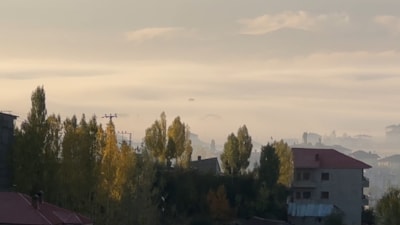 Hakkari'de sabah saatlerinde görsel şölen