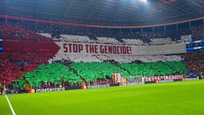 Galatasaray taraftarının Filistin'e destek pankartı İsrail'i rahatsız etti