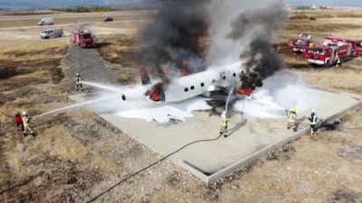 Adıyaman'da 'kaza kırıma uğrayan uçak' tatbikatı