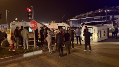 Tokat'ta ambulans ile cip çarpıştı: 3 sağlık personeli yaralandı