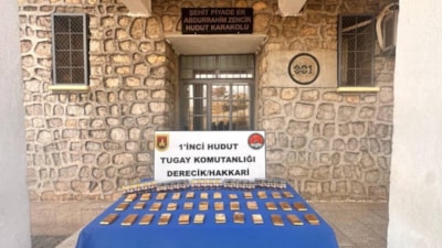 MSB: Hakkari hudut hattında 36 kilo altın ele geçirildi