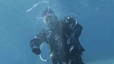 Dalış eğitmeninden Çanakkale Boğazı'nda 36 saatlik rekor denemesi