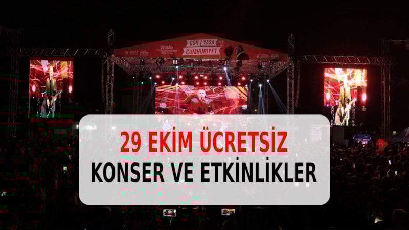 29 Ekim 2025 ücretsiz konserler ve etkinlikler: İstanbul ilçe ilçe konser takvimi