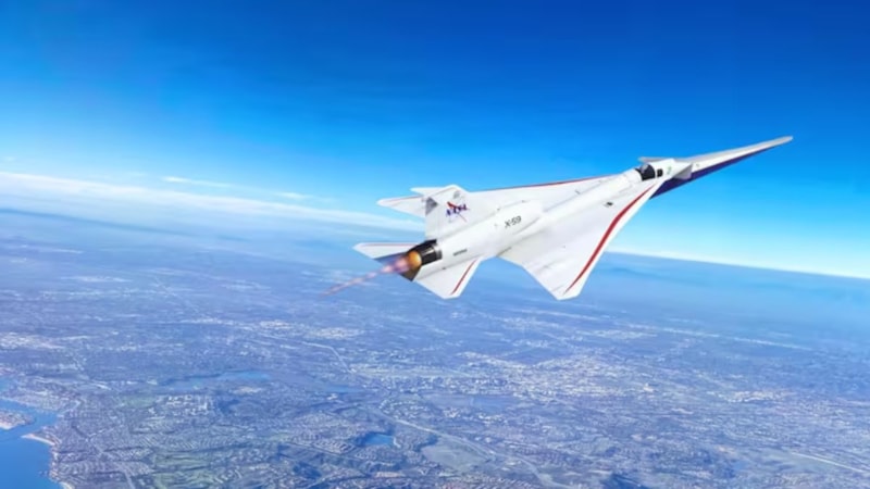 NASA'nın X-59 sessiz süpersonik jeti ilk uçuşunu gerçekleştirdi