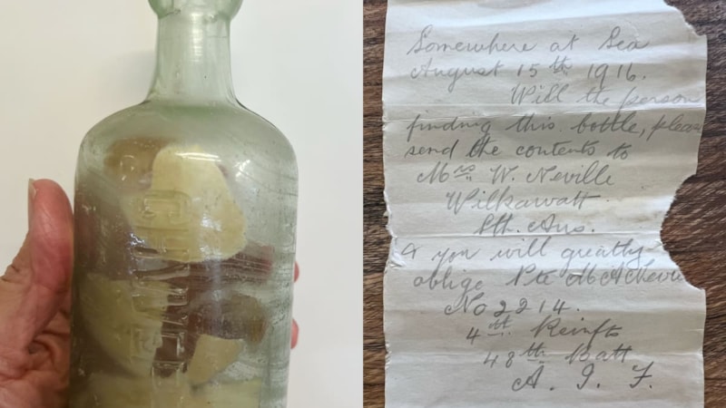 Avustralya'da savaş mektupları, 109 yıl sonra plajda ortaya çıktı