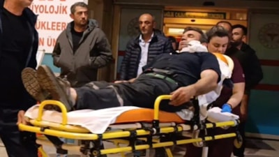 Bursa'da römorkun kopan halat demiri bir kişinin yüzüne saplandı