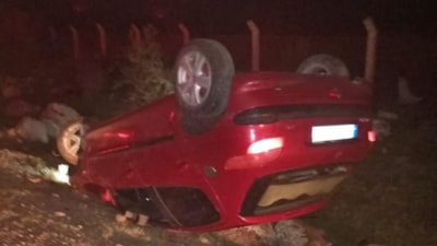 Çanakkale'de takla atan otomobilin sürücüsü öldü