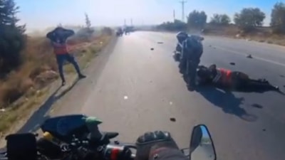 Mersin'de motosiklet konvoyunda kaza: 1 ölü 1 yaralı