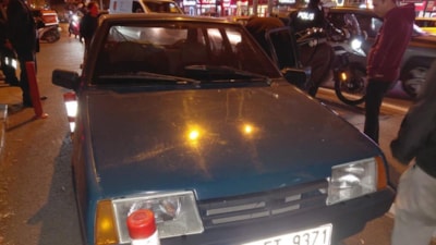 Ankara'da arıza yapan aracından inen sürücüye otobüs çarptı