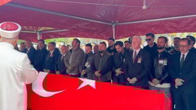 Şehit polis memuru Faruk Şahin, İstanbul'da son yolculuğuna uğurlandı