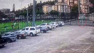 Rize’de veteran futbol maçında şaşırtan basket