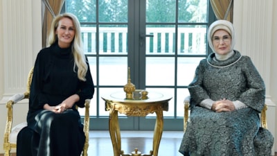 Emine Erdoğan, KKTC Cumhurbaşkanı'nın eşi Nilden Bektaş Erhürman’ı ağırladı
