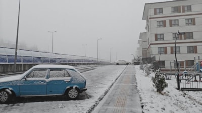 Kayseri'de kar etkisini gösterdi