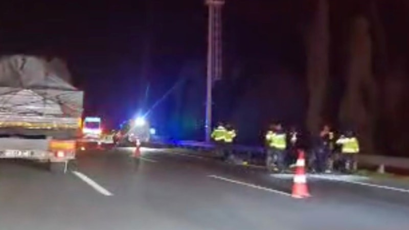 Anadolu Otoyolu’nda otomobilin çarptığı yaya can verdi