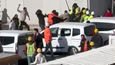 Ankara inşaatta taşlı sopalı kavga: Polis ekipleri müdahale etti