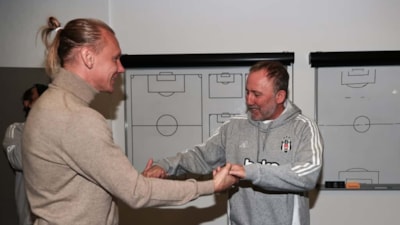 Domagoj Vida, Beşiktaş'ı ziyaret etti