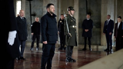 Ukrayna Devlet Başkanı Zelensky, Anıtkabir'i ziyaret etti