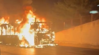 İstanbul'da İETT otobüsü alev topuna döndü