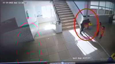 Mardin'de müdür yardımcısından hayat kurtaran Heimlich manevrası