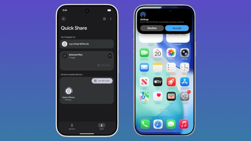 Android'in Quick Share özelliğine AirDrop desteği geldi