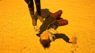 Aksaray'da yerde hareketsiz yatan kadın bekçilere ecel terleri döktürdü