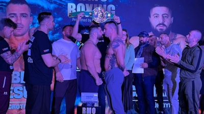 Umut Camkıran ve Hırvat nakavt makinesi Pesut tartıda yüz yüze geldi