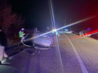 Bilecik'te kontrolden çıkan otomobil takla attı