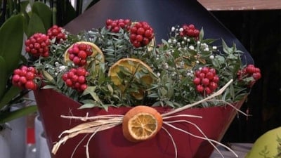 Yılbaşının simgesi 'kokina çiçeği' tezgahlarda