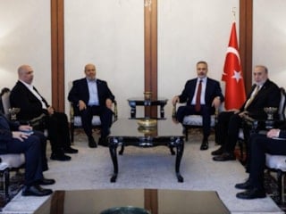 Hakan Fidan, Hamas Heyeti ile görüştü