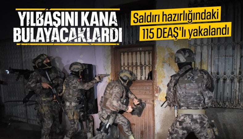 İstanbul'da DEAŞ'a yönelik yılbaşı operasyonu: 115 gözaltı