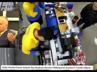 Zafer Partili ilçe başkanı kasiyeri tehdit etti