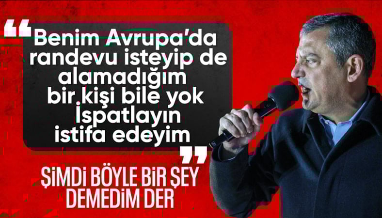 Özgür Özel'den randevu iddialarına: İstifa ederim