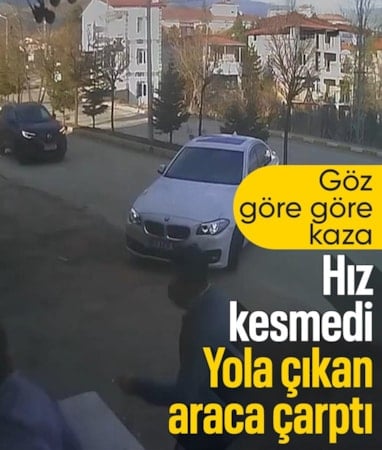 Adana'da göz göre göre kaza: Yıkama dükkanından çıkan araca çarptı
