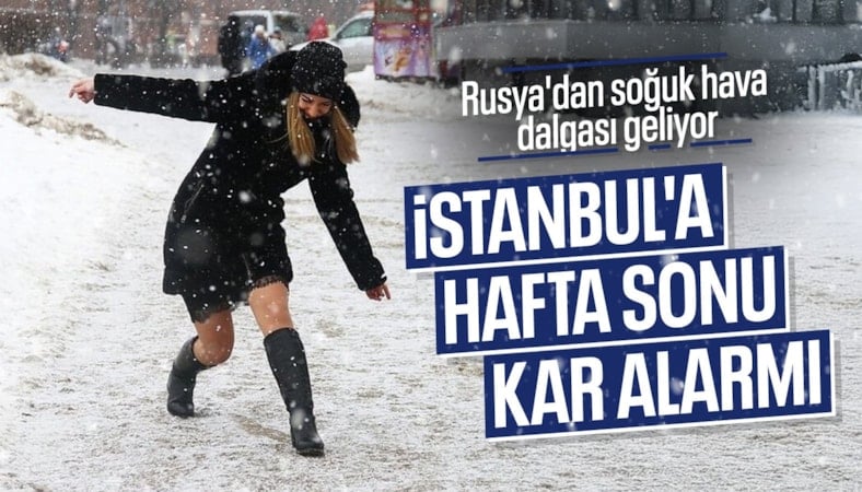 İstanbul'a kar geliyor