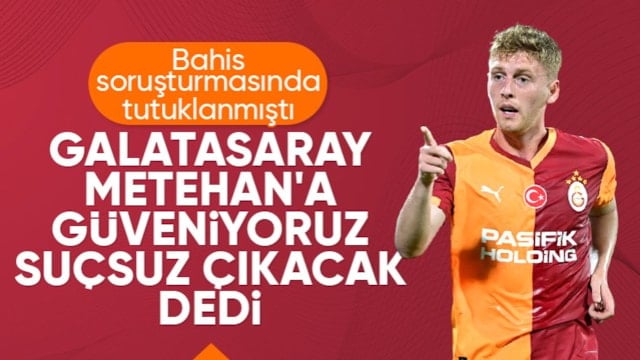 Galatasaray'dan Metehan Baltacı açıklaması