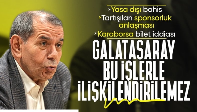 Dursun Özbek tek tek cevapladı: Yasa dışı bahis, sponsporluk anlaşması ve karaborsa bilet iddiası