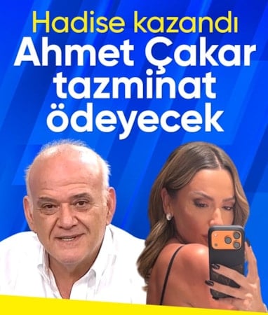 Ahmet Çakar, Hadise davasını kaybetti