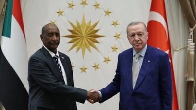 Cumhurbaşkanı Erdoğan, Sudan Egemenlik Konseyi Başkanı'nı kabul etti