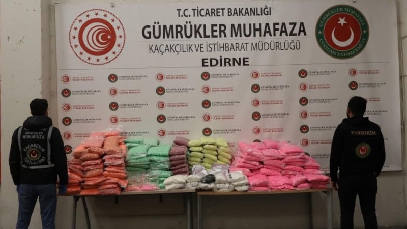 Edirne’de yeni yıl öncesi sınır kapılarında rekor uyuşturucu ele geçirildi