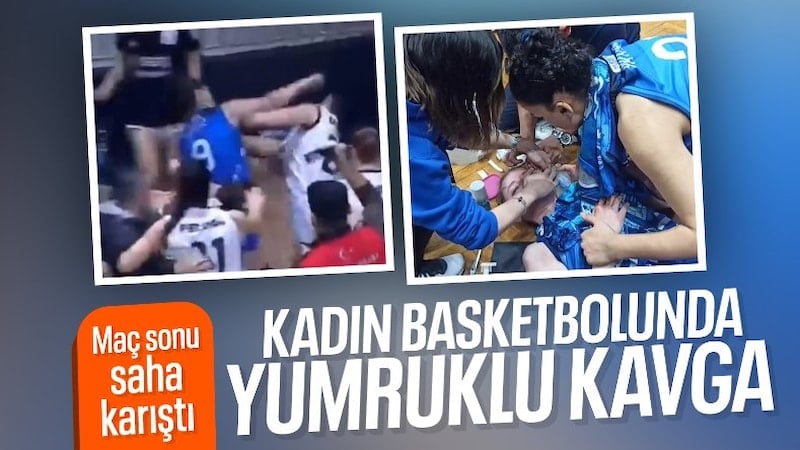 Mersin'de basketbolcular arasında arbede yaşandı